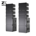 ZSOUND dual 10inch power line arrays system 3 way audio speakers professional